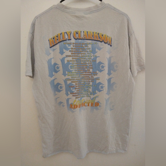 KELLY CLARKSON 2006 Vintage Gray T-Shirt - Large - Picture 2 of 4